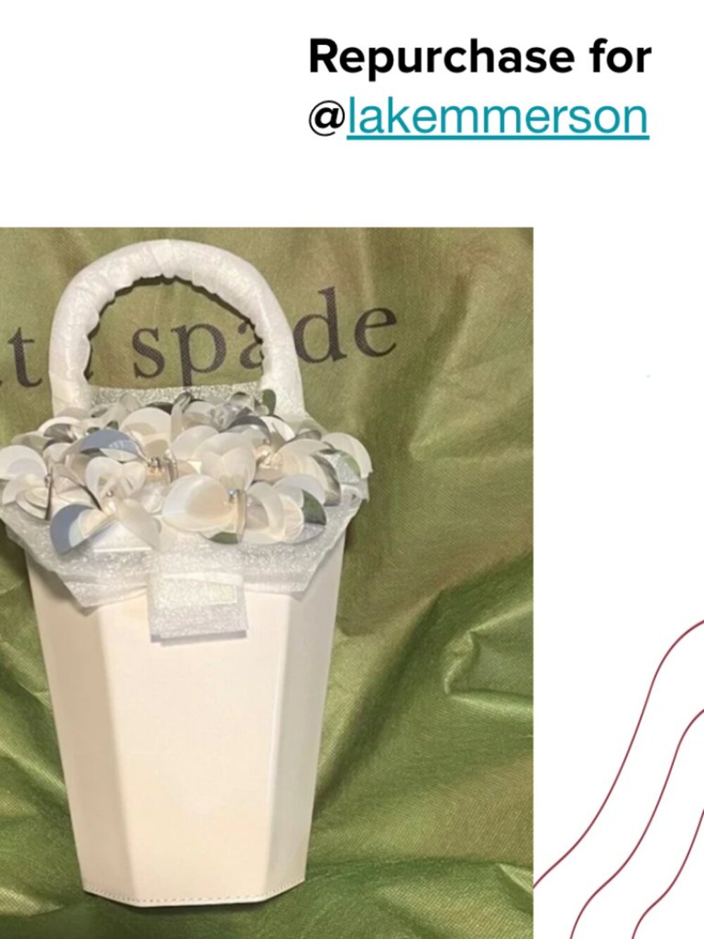 Kate Spade In Bloom Bouquet Embellished 3 D Vase Top Handle NWT